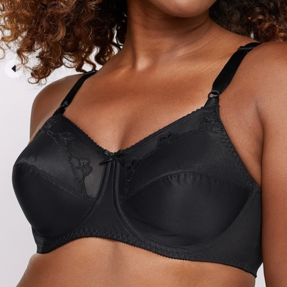 BALI Flower Bali Underwire Bra in Black Size 34DD New NWT - Picture 1 of 12